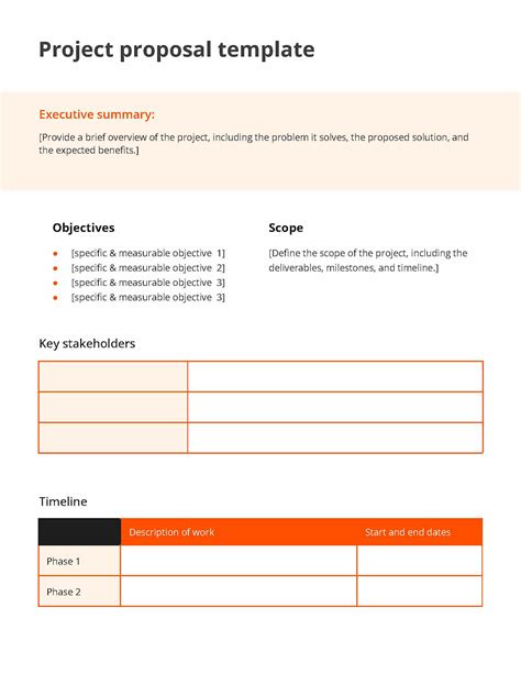 Proposal Template Free Download