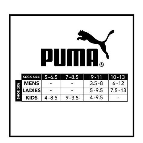 Puma Liga Socks Size Chart
