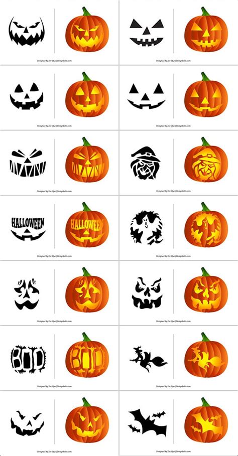 Pumpkin Carving Free Printable Templates