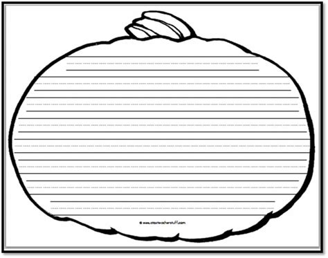 Pumpkin Writing Template