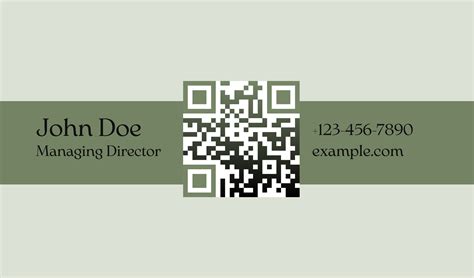 Qr Code Business Card Templates