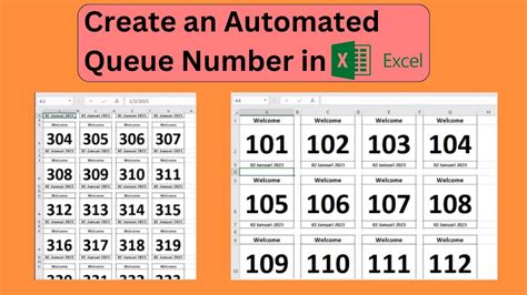 Queue Number Template