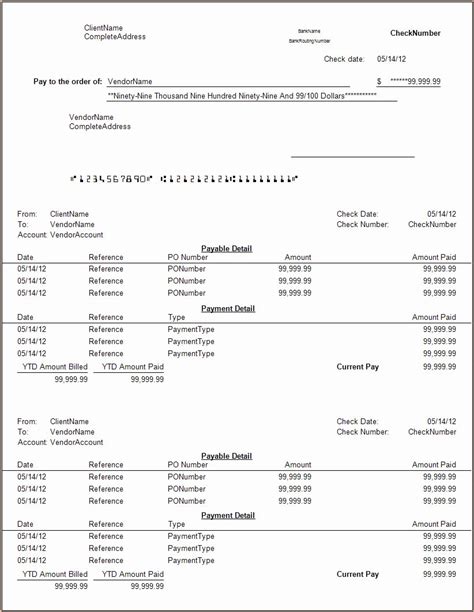 Quickbooks Pay Stub Template Free