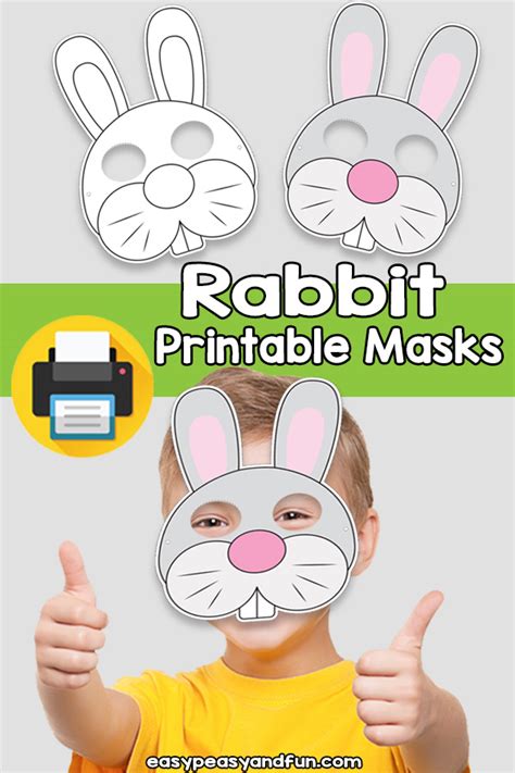 Rabbit Mask Template