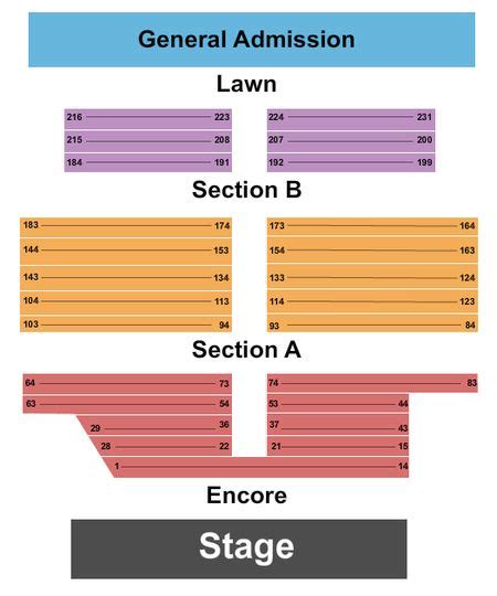 Radians Amphitheater Seating Chart