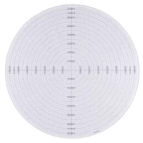 Radius Chart For Profile Projector