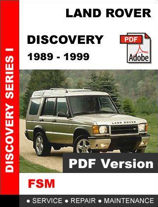 Range Rover Discovery 1989 1999 Oem Factory Service Repair Workshop Manual