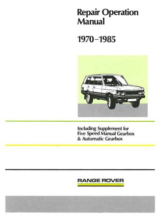 Range Rover Service Repair Manual Pdf 03 07