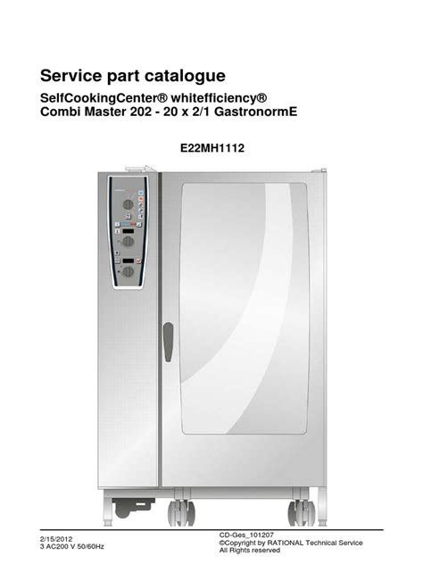 Rational Combimaster Cm101 Service Manual