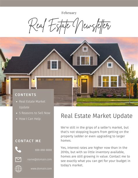 Real Estate Email Newsletter Templates