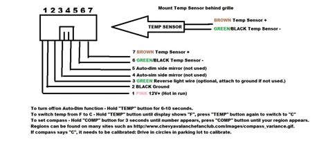 Rear View Mirror Wiring Pinout Diagram Gm