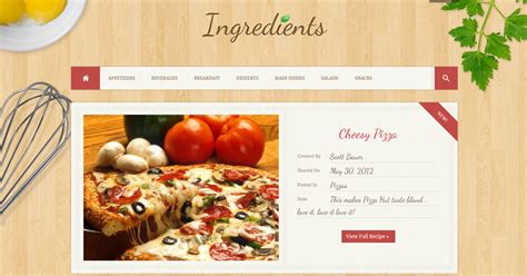 Recipe Blog Template