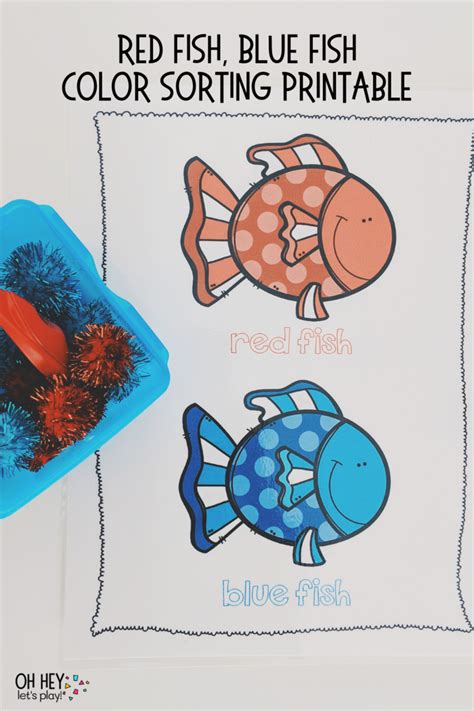Red Fish Blue Fish Printables