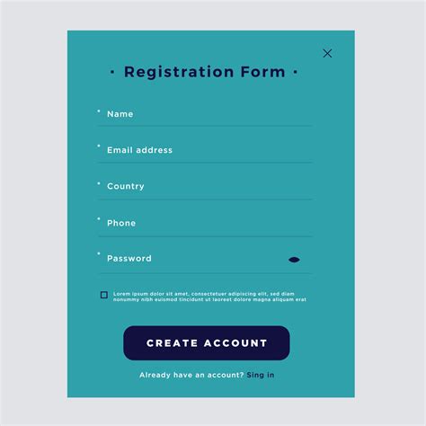 Register Page Template