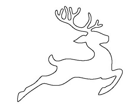 Reindeer Outline Printable