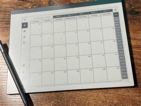 Remarkable Calendar Template