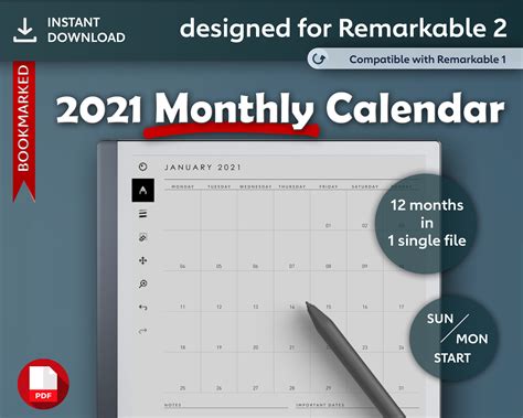 Remarkable Calendar Template Free