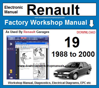 Renault 19 Service Repair Manual 1988 2000