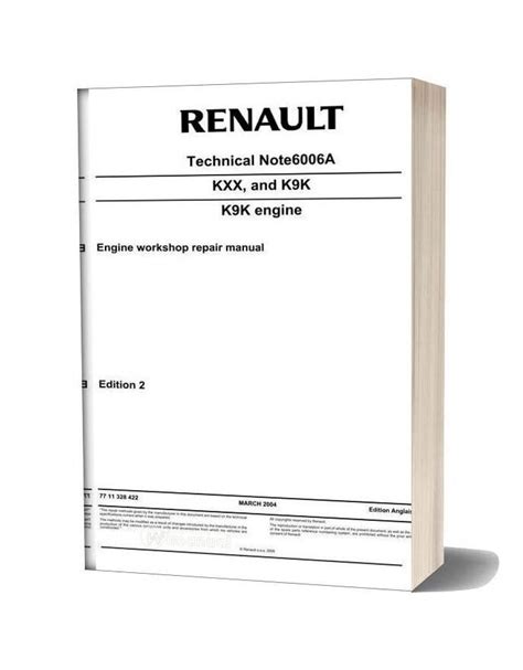 Renault Engine Workshop Repair Manuals