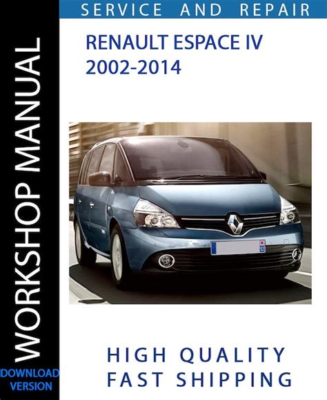 Renault Espace 2002 Repair Service Manual