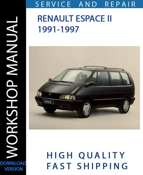 Renault Espace Workshop Repair Manual 1997 2000