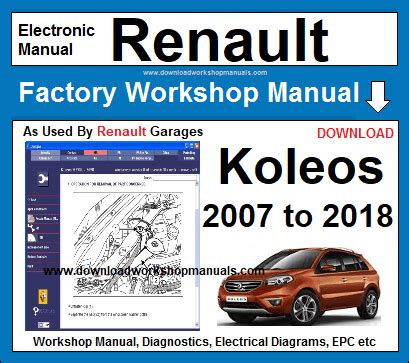 Renault Koleos 2008 2009 Service Repair Manual