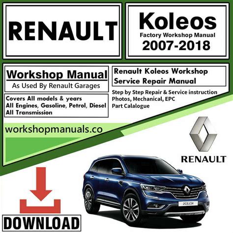Renault Koleos 2008 2011 Workshop Manual