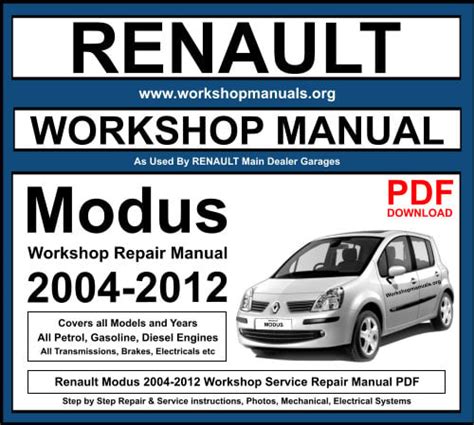 Renault Modus Service Repair Manual