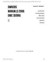 Download: Repair Manual 2006 Gmc Sierra (ePUB/PDF)