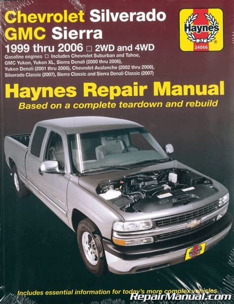 Repair And Service Manual For 1999 2007 Chevrolet Silverado