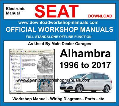 Repair Service Manual Seat Alhambra