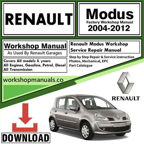 Repaire Manual Renault Modus In French