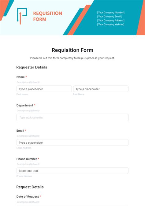 Requisition Form Template Word