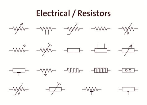 Resistors Wiring Diagram Symbols