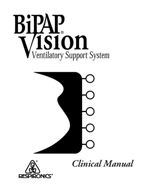 Respironics Bipap Vision User Manual