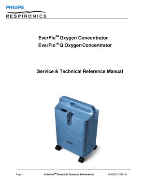 Respironics Everflo Concentrator Service Manual