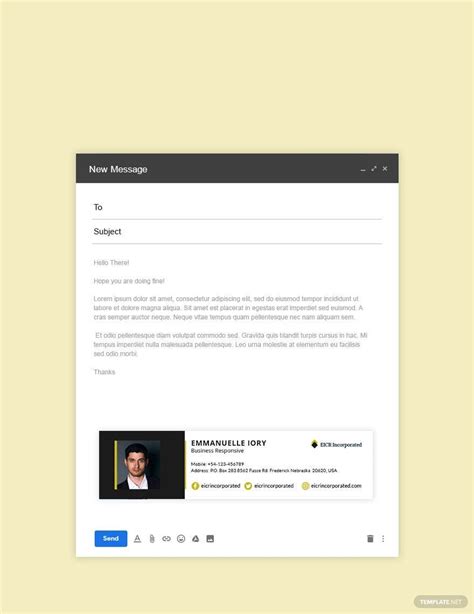 Responsive Email Signature Template