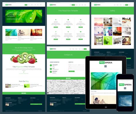 Responsive Web Page Template Free Download