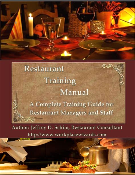 Restaurant Server Training Manuals Free