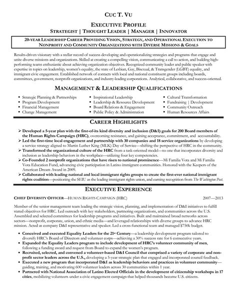 Resume Templates For Senior Executives