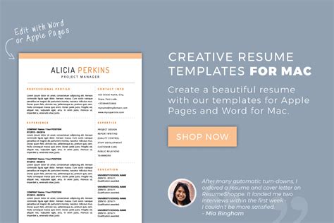 Resume Templates Mac