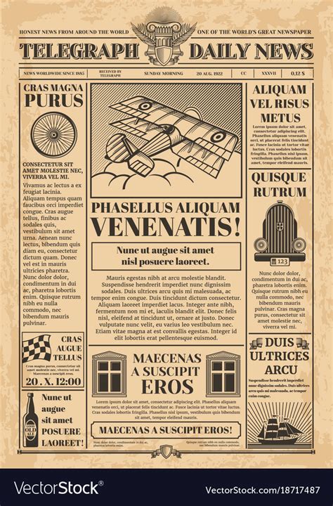 Retro Newspaper Template