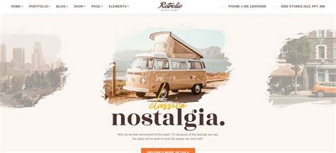 Retro Style Website Templates