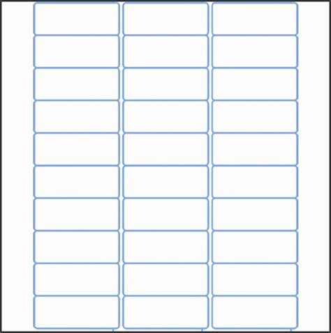 Return Address Label Template 60 Per Sheet Word