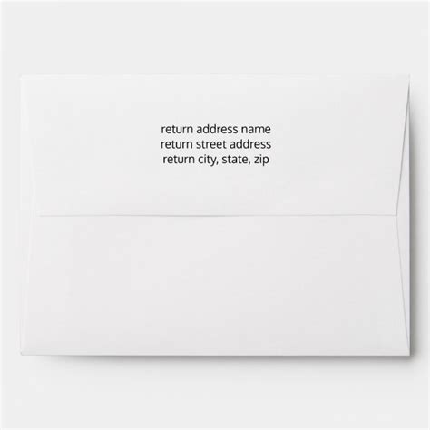 Return Address Template Word