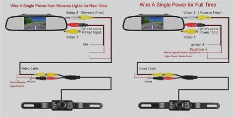 Reversing Camera Mirror Wiring Diagram