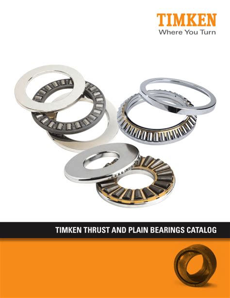 Revolutionizing the Efficiency and Longevity of Rotating Machines: Delve into the Timken Thrust Bearing Catalog