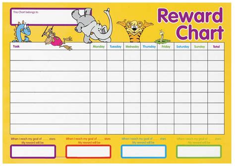 Reward Chart For Kindergarten