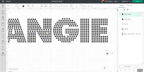 Rhinestone Template With Cricut