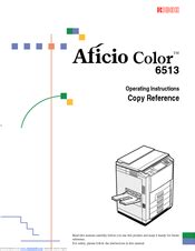 Ricoh Aficio 6513 Parts Catalog Manual